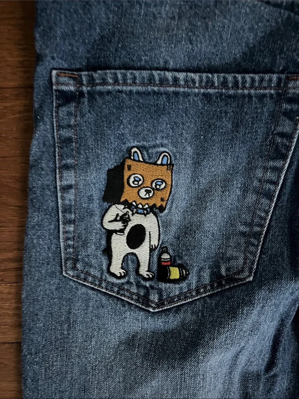 Empyre Relaxed Fit Jeans in Washed Blue
